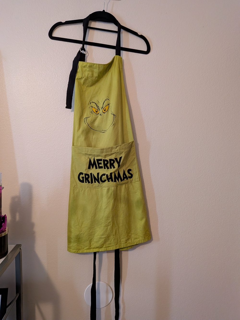 Dr. Seuss The Grinch "Merry Grinchmas" Holiday Apron – 100% Cotton Adult One Siz